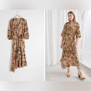 Open to offers-Stockholm Atelier and Other Stories black and orange floral dress